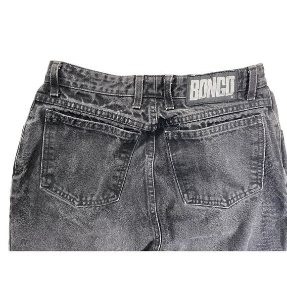 Vintage 90s Y2k BONGO High Rise Tapered Jeans in Black Wash Size 13 Retro - Picture 9 of 10